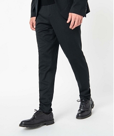 pantalon homme en maille extensible noirC831201_1