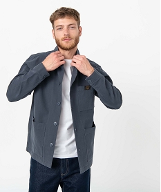 veste homme en coton forme chemise bleu manteaux et blousonsC833401_1