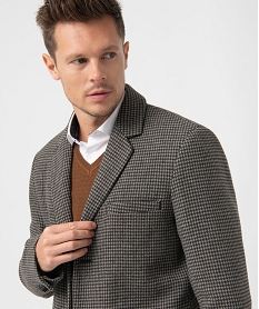 manteau homme court fermeture 3 boutons brun manteaux et blousonsC834201_2