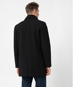 manteau homme court avec col interieur amovible noirC834401_3