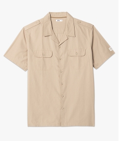 Chemise saharienne homme online manches courtes