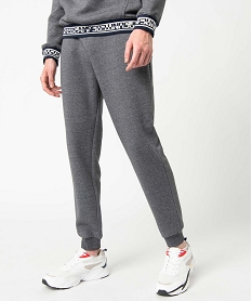 pantalon de jogging homme avec ceinture imprimee - camps united grisC837001_2