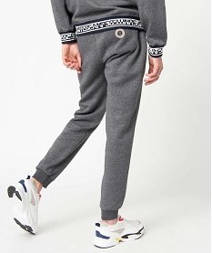 pantalon de jogging homme avec ceinture imprimee - camps united grisC837001_3