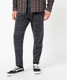 pantalon homme en maille coupe ajuste grisC837101_1