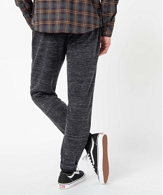 pantalon homme en maille coupe ajuste gris pantalonsC837101_3