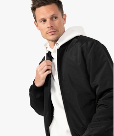 blouson homme rembourre avec finitions bord-cote noirC837301_1