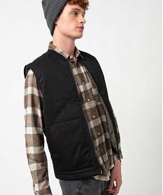 blouson matelassee sans manches noirC838001_2