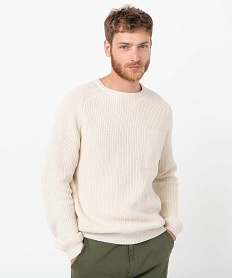 TEE-SHIRT GRIS ANTHRA/GRI PULL ECRU:40179520187-Coton////