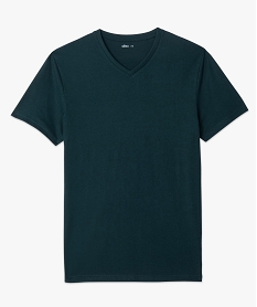 tee-shirt homme a manches courtes et col v vert tee-shirtsC845101_4