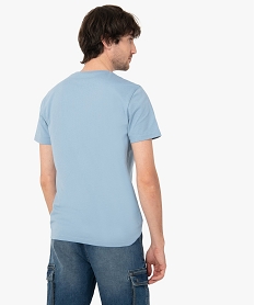 tee-shirt homme a manches courtes et col rond bleu tee-shirtsC845601_3