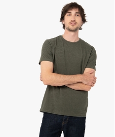 tee-shirt a manches courtes et col rond homme vert tee-shirtsC845701_1