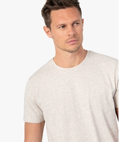 tee-shirt homme a manches courtes et col rond beige tee-shirtsC845801_2