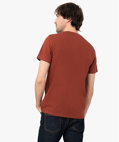 tee-shirt a manches courtes et col rond homme orange tee-shirtsC845901_3