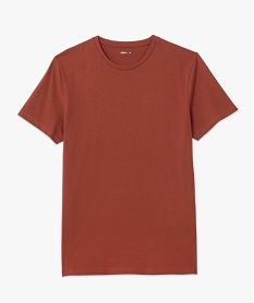 tee-shirt a manches courtes et col rond homme orange tee-shirtsC845901_4