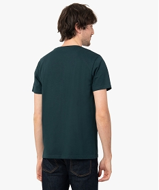 tee-shirt homme a manches courtes et col rond vert tee-shirtsC846101_3