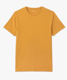 tee-shirt a manches courtes et col rond homme jaune tee-shirtsC846201_4