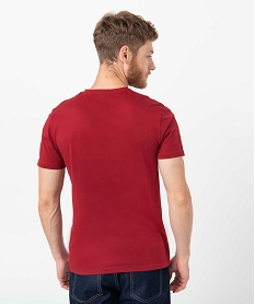 tee-shirt a manches courtes et col v homme rouge tee-shirtsC846301_3