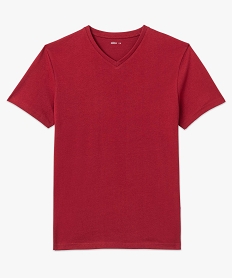 tee-shirt homme a manches courtes et col v rouge tee-shirtsC846301_4