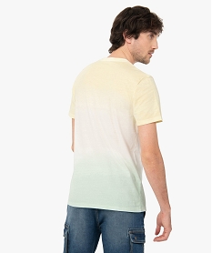 tee-shirt homme coloris tie and dye jaune tee-shirtsC846801_3