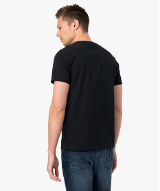 tee-shirt homme a manches courtes motif crane noir tee-shirtsC847901_3