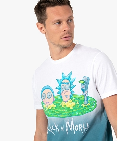 tee-shirt homme avec motif xxl - rick and morty bleu tee-shirtsC848601_2