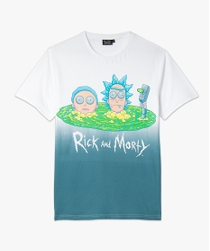 tee-shirt homme avec motif xxl - rick and morty bleu tee-shirtsC848601_4