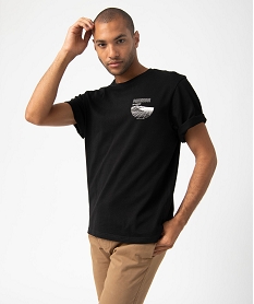 tee-shirt homme a manches courtes oversize avec inscriptions noir tee-shirtsC849301_1
