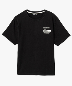 tee-shirt homme a manches courtes oversize avec inscriptions noir tee-shirtsC849301_4