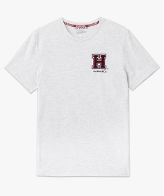 tee-shirt homme a manches courtes avec logos - harvard gris tee-shirtsC849801_4