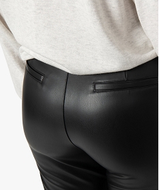 pantalon femme en synthetique imitation cuir noir leggings et jeggingsC850301_2