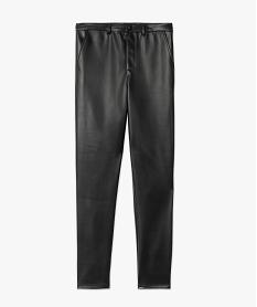 pantalon femme en synthetique imitation cuir noir leggings et jeggingsC850301_4