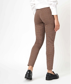 leggings femme a motif tartan imprimeC850601_3