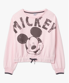 sweat femme avec motif mickey xxl - disney rose sweatsC852601_4