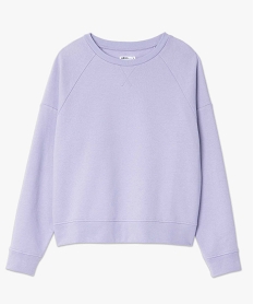 sweat femme avec interieur molletonne violet sweatsC852801_4