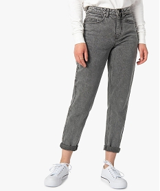GEMO Jean femme coupe slouchy Gris