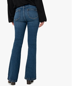 jean femme coupe bootcut taille haute bleu taille hauteC855101_3