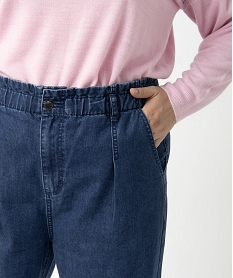jean femme grande taille coupe large bleu pantalons et jeansC855301_2