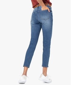 jean femme coupe slim longueur 78eme avec ceinture gris pantacourtsC855701_3