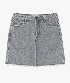 jupe en jean femme avec finition sans coutures - camps united gris jupes en jeanC855901_4