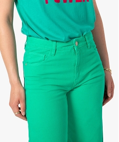 jean femme coupe large taille haute vert pantalonsC857001_2