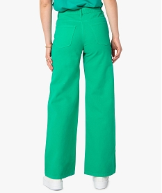 jean femme coupe large taille haute vert pantalonsC857001_3
