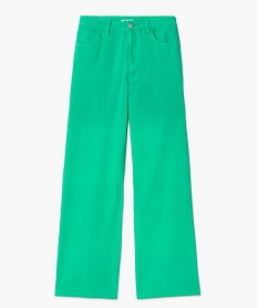 jean femme coupe large taille haute vert pantalonsC857001_4