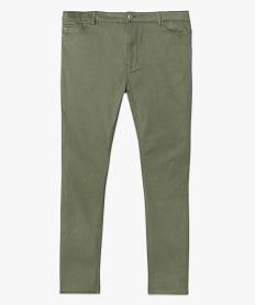 pantalon femme grande taille en coton stretch coupe regular vert pantalons et jeansC857401_4