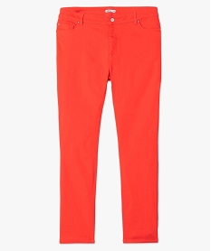 pantalon femme grande taille en coton stretch coupe regular rouge pantalons et jeansC857501_4