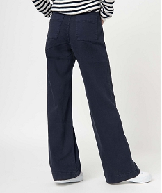 pantalon femme a pont coupe large - lulucastagnette bleu pantalonsC859301_3