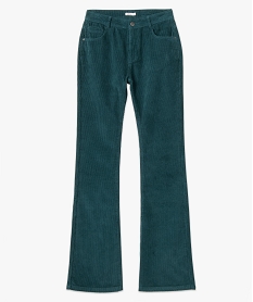 pantalon femme en velours cotele coupe bootcut vert pantalonsC859501_4