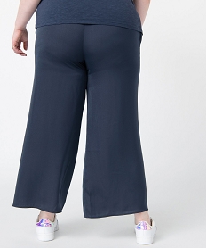 pantacourt femme grande taille coupe large bleu pantacourts et shortsC859901_3