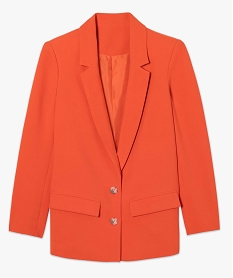 veste blazer femme fermeture 2 boutons orange vestesC861901_4