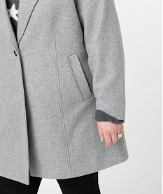 manteau femme grande taille avec grand col gris vestes et manteauxC865401_2