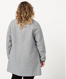 manteau femme grande taille avec grand col gris vestes et manteauxC865401_3